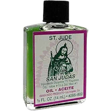 Indio Saint Jude Oil 1/2 fl. oz (Aceite Espiritual San Judas Tadeo) when you have a difficult case or problem