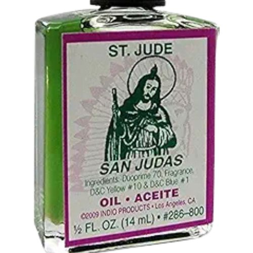 Indio Saint Jude Oil 1/2 fl. oz (Aceite Espiritual San Judas Tadeo) when you have a difficult case or problem