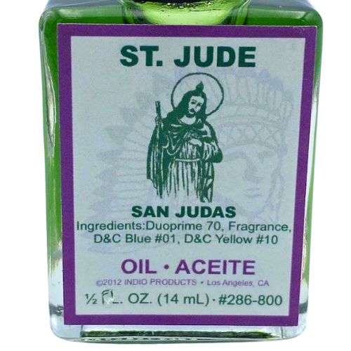 Indio Saint Jude Oil 1/2 fl. oz (Aceite Espiritual San Judas Tadeo) when you have a difficult case or problem