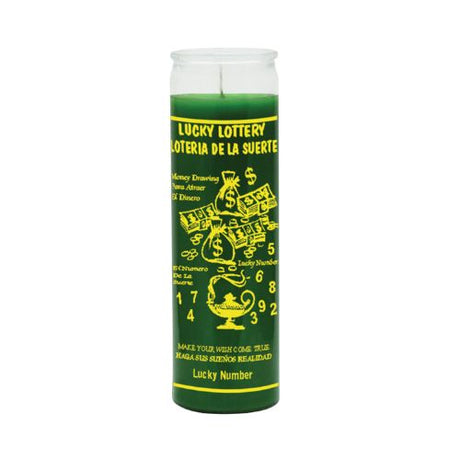 Lottery Luck Green Candle (Loteria de La Suerte) - Shop Cosmic Healing