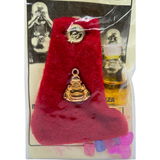 Lucky Buddha Amulet Sachet Gambler's Hand- Red