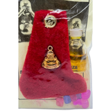 Lucky Buddha Amulet Sachet Gambler's Hand- Red