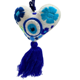 Mexican Evil Eye Tassel Charm 4"