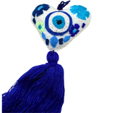 Mexican Evil Eye Tassel Charm 4"