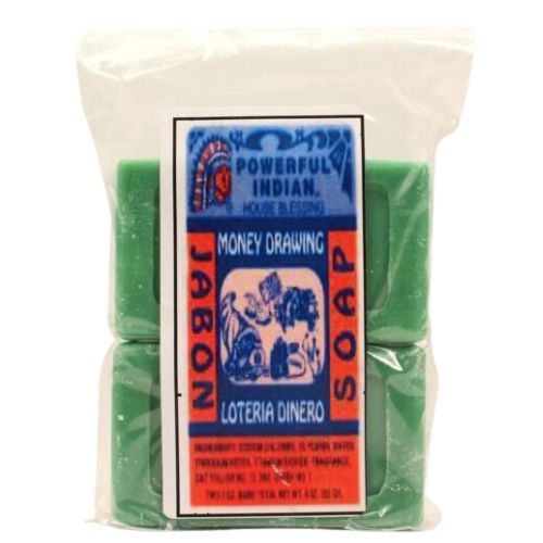 Indio Money Drawing Bar Soap 6oz  (Jabón Loteria Dinero) attract money quickly and help resolve urgent financial issues