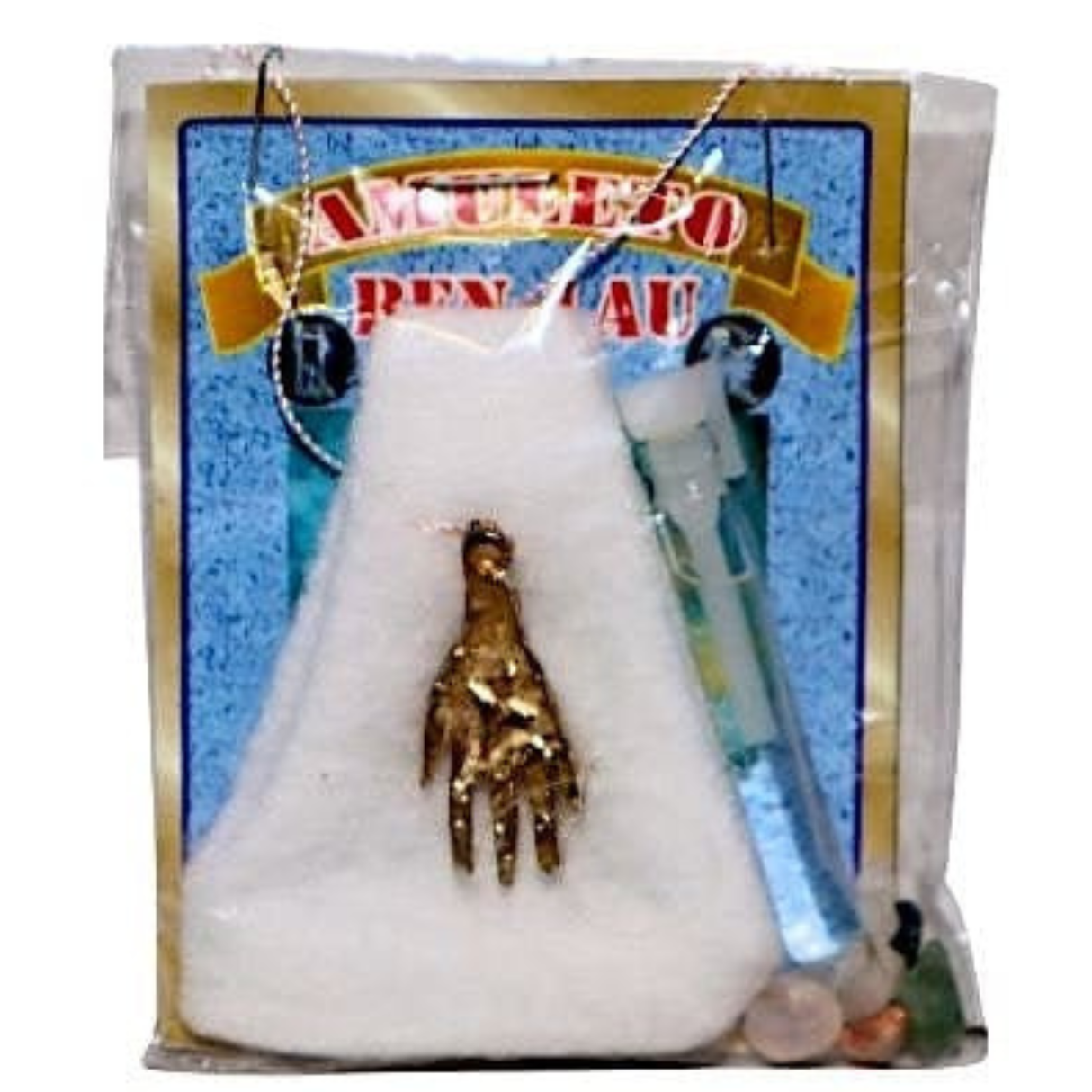 Het krachtigste handamulet (Amuleto Resguardo de La Mano Poderosa) - Wit voor kracht, vrede en geluk