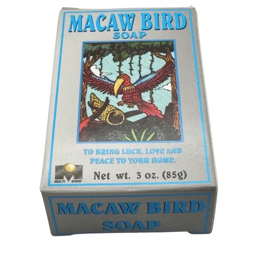 Multi Oro Macaw Bird Soap 3oz (Jabón del Pájaro Macua) to Attract good Luck, prosperity, opportunities, ETC