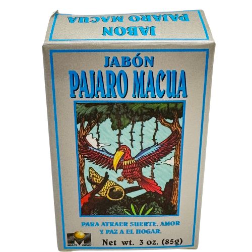 Multi Oro Macaw Bird Soap 3oz (Jabón del Pájaro Macua) to Attract good Luck, prosperity, opportunities, ETC