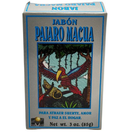 Multi Oro Macaw Bird Soap 3oz (Jabón del Pájaro Macua) to Attract good Luck, prosperity, opportunities, ETC