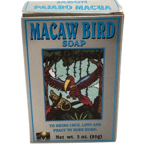 Multi Oro Macaw Bird Soap 3oz (Jabón del Pájaro Macua) to Attract good Luck, prosperity, opportunities, ETC