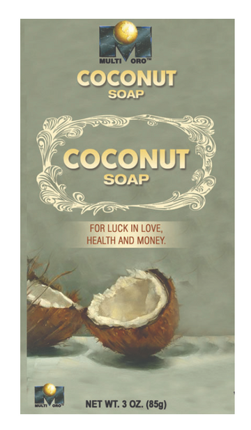 Multi Oro Coconut Soap 3oz for luck in love health