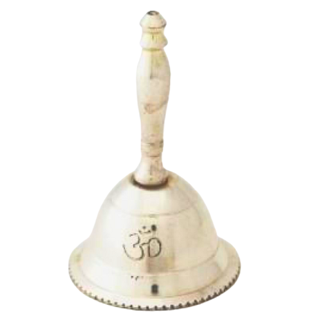 Campana de Altar Om Plateada 3"