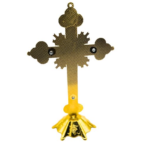 gold standing crucifix | shop cosmic healing