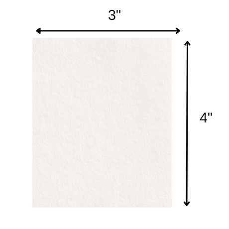 Parchment Paper, Paper Pergamino 3x4" White (Single Sheet)  to write your wishes, problem, desires, or request