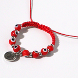 Red Evil Eye & Saint Benedict Bracelet for Children