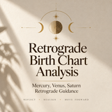Retrograde Birth Chart Analysis: Mercury, Venus, Saturn Retrograde Guidance