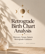 Retrograde Birth Chart Analysis: Mercury, Venus, Saturn Retrograde Guidance