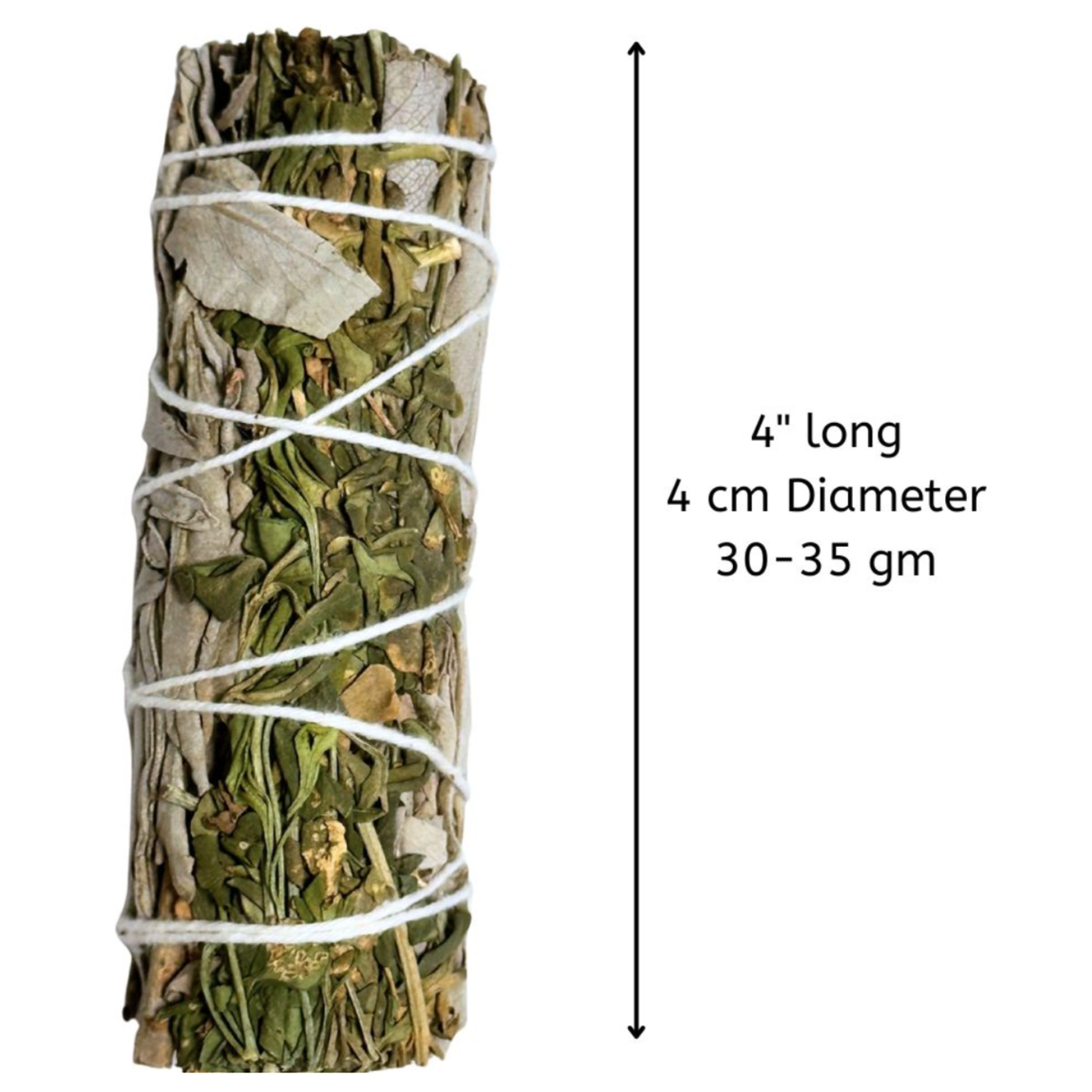 Rue & White Sage Smudge Bundle 4"