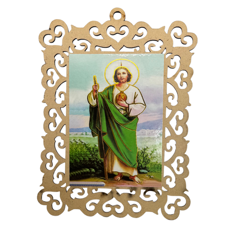 Saint Jude Thaddeus Wooden Wall Hanging