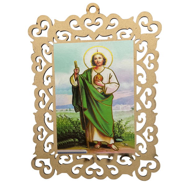 Saint Jude Thaddeus Wooden Wall Hanging