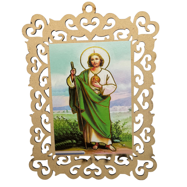 Saint Jude Thaddeus Wooden Wall Hanging