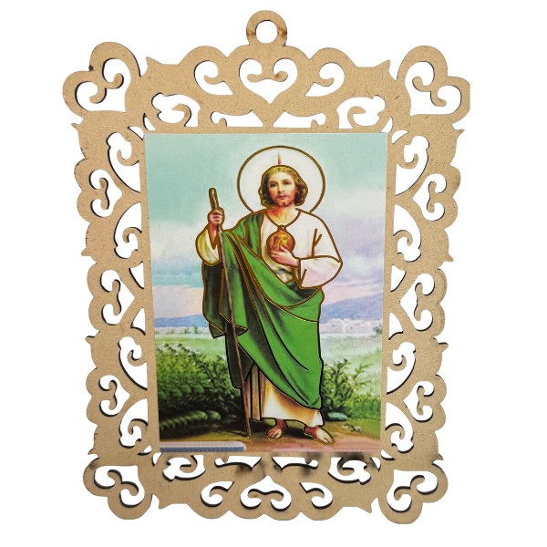 Saint Jude Thaddeus Wooden Wall Hanging