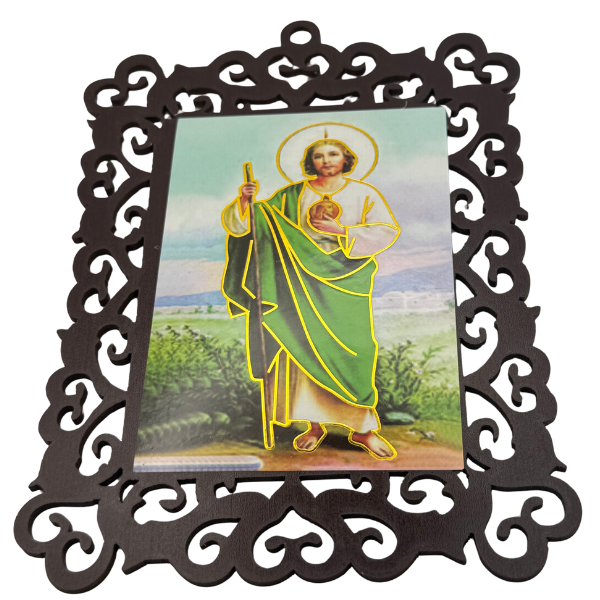 Saint Jude Thaddeus Wooden Wall Hanging