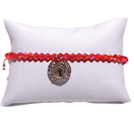 San Benito Rhinestone Charm Bracelet