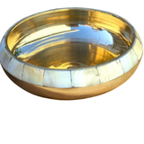 Temple Burner w/ Mother of Pearl 4"D for resin incense