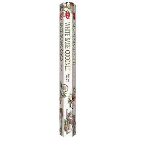 Hem incense sticks white sage coconut |shop cosmic healing