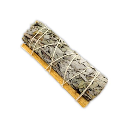 White Sage and Palo Santo Bundle 4" to cleanse negative energy from your home