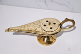 Aladdin Lamp Solid Brass 8" (Genie Lamp) For Cone Incense Burner 8" - Shop Cosmic Healing