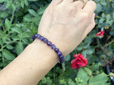 Amethyst Bracelet 8mm - Shop Cosmic Healing
