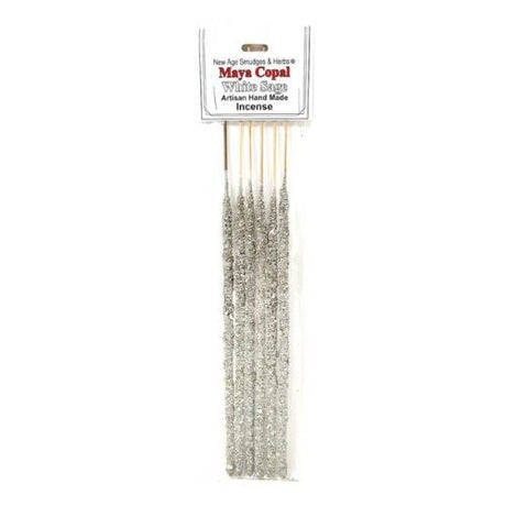 Artisan White Sage & Copal Resin 6 Sticks for spiritual cleansing and protection - Shop Cosmic Healing
