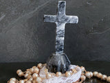 Black Mexican Onyx Crystal Cross 4" - Shop Cosmic Healing