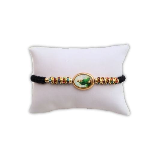 Black Saint Jude Thaddeus Thread Bracelet - Shop Cosmic Healing