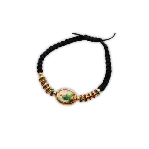 Black Saint Jude Thaddeus Thread Bracelet - Shop Cosmic Healing