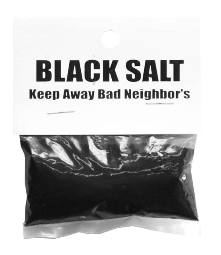 Black Salt (Sal Negra, Witches Salt) 1oz For Protection, Run Devil Run, Go Away Enemies - Shop Cosmic Healing