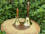 Brass Bell with Wooden Handle - Shop Cosmic Healing