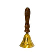 Brass Bell with Wooden Handle 5" for new beginnings, clarity, and confidence. - Shop Cosmic Healing