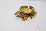 Brass Frog Cone Incense Burner 4.75" - Shop Cosmic Healing