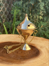 Brass Hanging Incense Burner - Shop Cosmic Healing