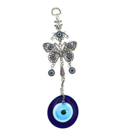 Butterfly & Lucky Evil Eye Wall Hanging - Shop Cosmic Healing