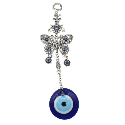 Butterfly & Lucky Evil Eye Wall Hanging - Shop Cosmic Healing