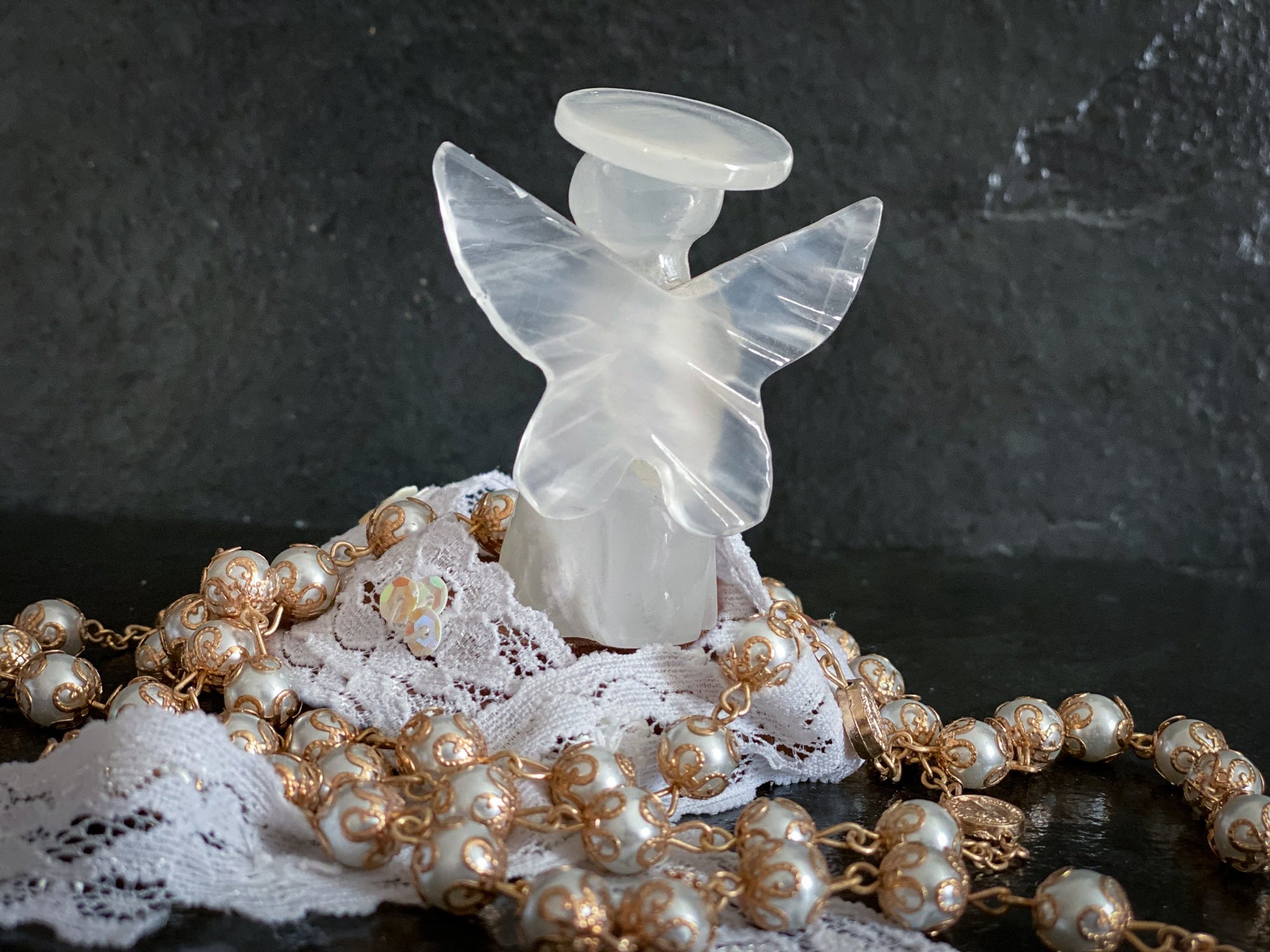 Calcite Guardian Angel 2.5" - Shop Cosmic Healing