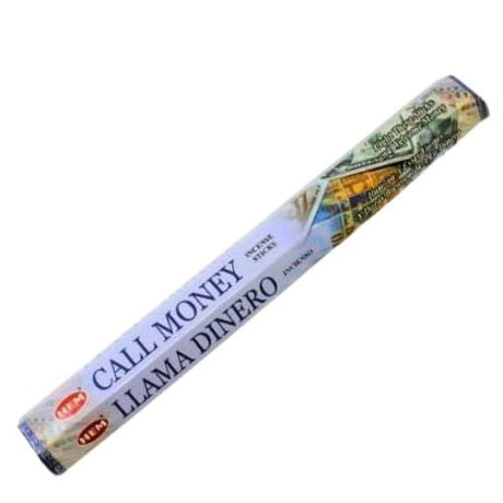 Call Money Incense (Incienso Llama Dinero) for entrepreneurs and business owners to draw money - Shop Cosmic Healing