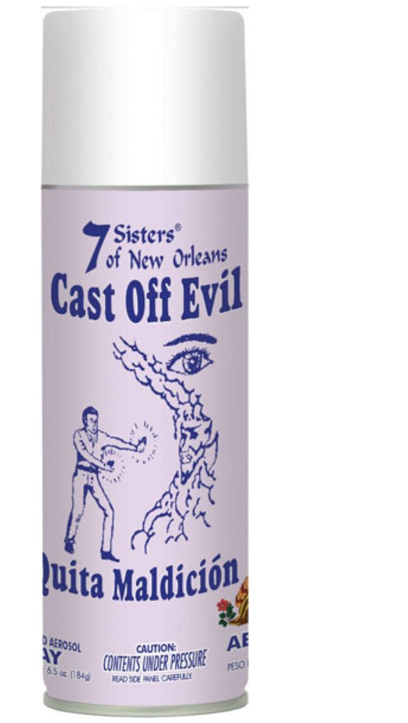 Cast off Evil (Quita Maldición) Aerosol spray 6.5 oz To Chase Out Evil Spirits Demons End Curses & Get Rid Of Unwanted Spirits - Shop Cosmic Healing