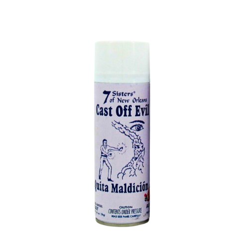 6.5oz Cast off evil (quita maldición) aerosol spray - to chase out evil spirits, demons, end curses, and get rid of unwanted spirits