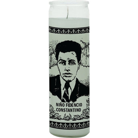 Child Fidencio (Niño Fidencio) White Candle, For Spiritual Healing, Kick Depression, Addiction, etc. 