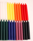 Chime Taper Candles 6" Assorted Colors - Shop Cosmic Healing